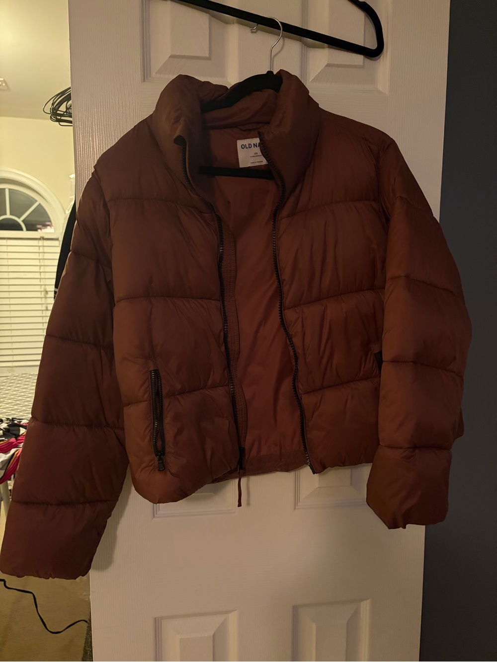 Old Navy Brown Water-Resistant Puffer Jacket